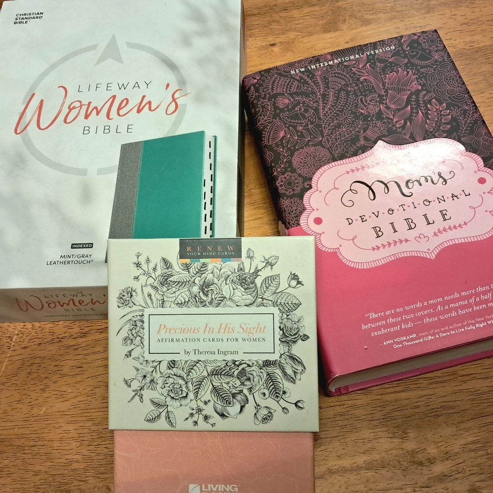 Bundle NWT Devotional Women's Bible, Mom's Devotional Bible and Affirmations